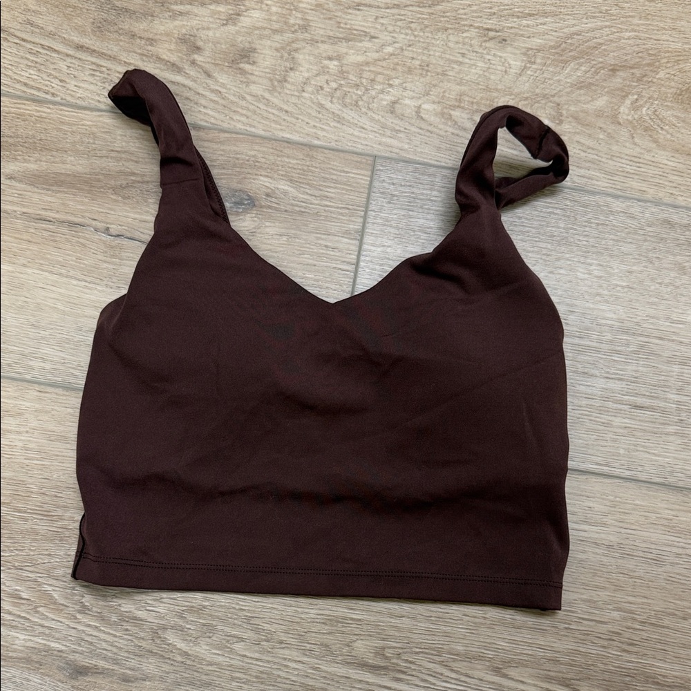 Aerie Brown Cropped Workout Tank